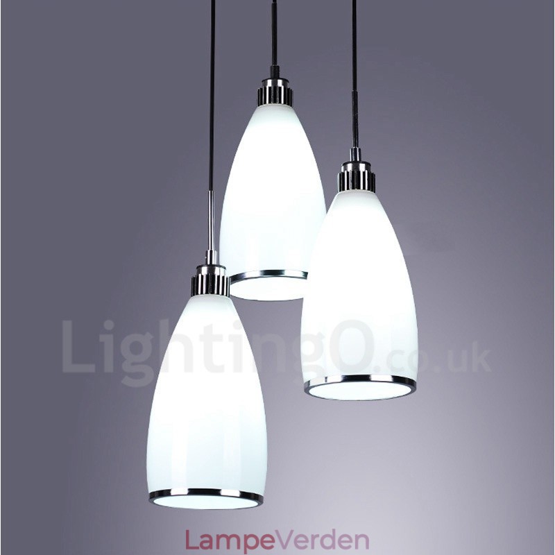 3 lys moderne moderne integreret metal pendel