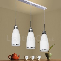 3 lys moderne moderne integreret metal pendel