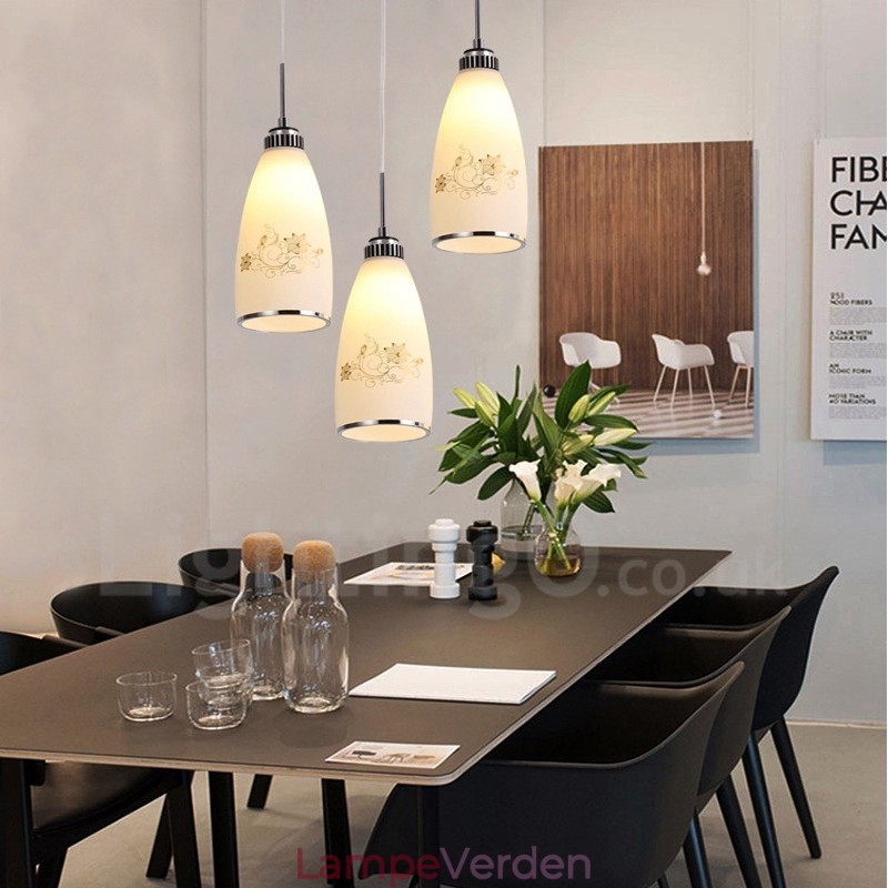 3 lys moderne moderne integreret metal pendel