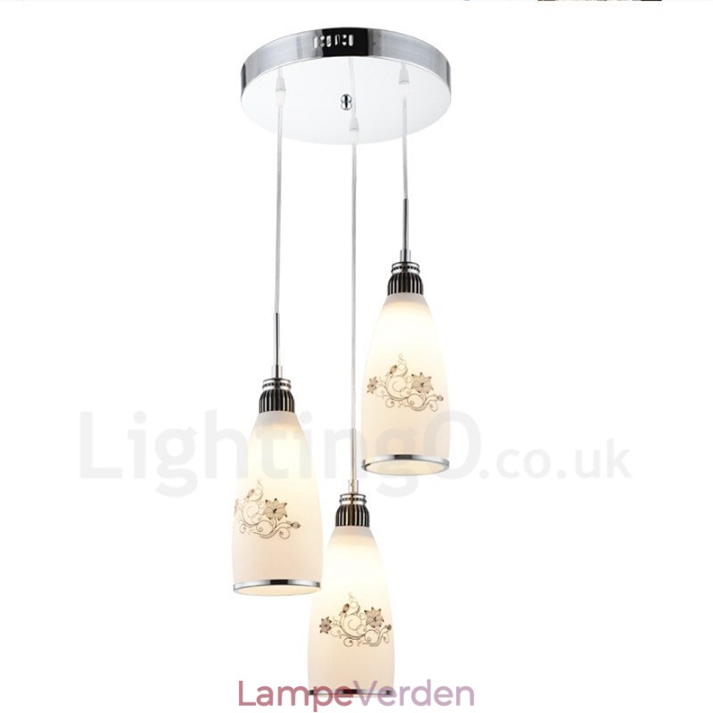 3 lys moderne moderne integreret metal pendel