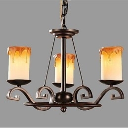 Studer den antikke stearinlyslampe Iron Chandelier
