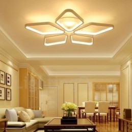 5 Lys Moderne Moderne Integreret Metal Flush Mount Light