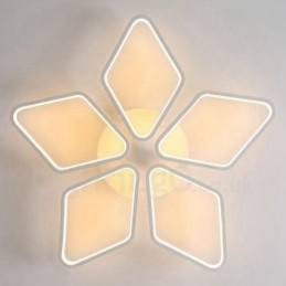 5 Lys Moderne Moderne Integreret Metal Flush Mount Light