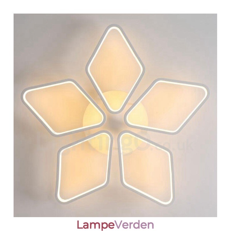 5 Lys Moderne Moderne Integreret Metal Flush Mount Light