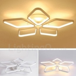 5 Lys Moderne Moderne Integreret Metal Flush Mount Light