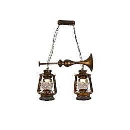 Rustik Lodge Vintage Retro Mini Style Metal Pendel Light