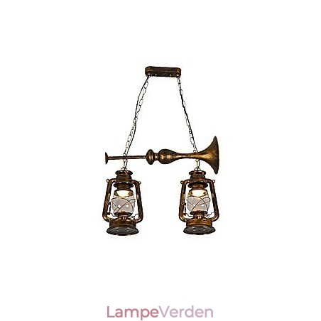 Rustik Lodge Vintage Retro Mini Style Metal Pendel Light