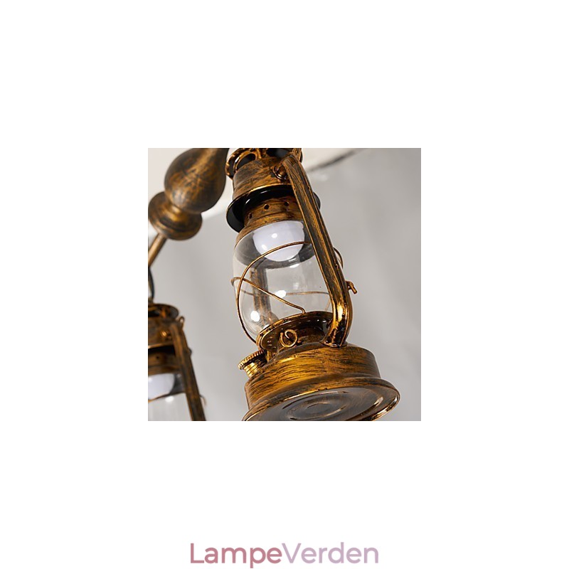 Rustik Lodge Vintage Retro Mini Style Metal Pendel Light