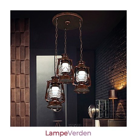 Rustik Lodge Vintage Retro Mini Style Metal Pendel Light Rustik Lodge Vintage Retro Mini Style Metal Pendel Light