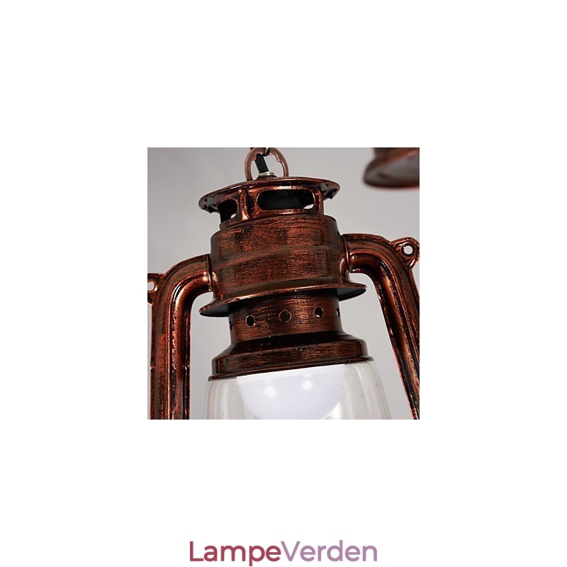 Rustik Lodge Vintage Retro Mini Style Metal Pendel Light