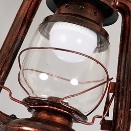 Rustik Lodge Vintage Retro Mini Style Metal Pendel Light