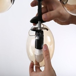 Traditionel klassisk retro maleri funktion til designere metal lysekrone