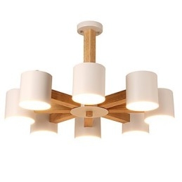 8 lys lysekrone Moderne Moderne Traditionel Klassisk Vintage Country Wood Feature til træ