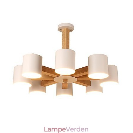 8 lys lysekrone Moderne Moderne Traditionel Klassisk Vintage Country Wood Feature til træ