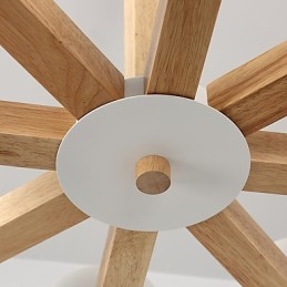 8 lys lysekrone Moderne Moderne Traditionel Klassisk Vintage Country Wood Feature til træ