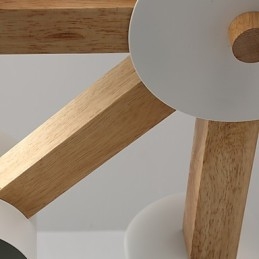 8 lys lysekrone Moderne Moderne Traditionel Klassisk Vintage Country Wood Feature til træ