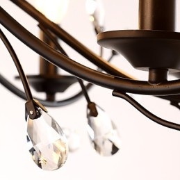 9 lys krystal lysekrone moderne moderne traditionel klassisk vintage retro land maleri funktion