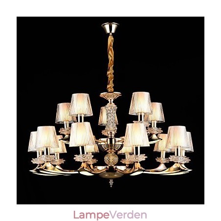 Pendel lys zinklegering funktion til krystal mini stil metal indendørs butikker 15 pærer