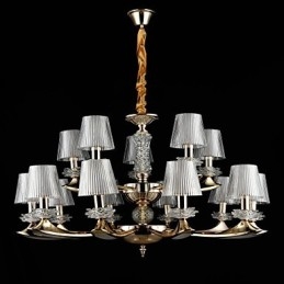 Pendel lys zinklegering funktion til krystal mini stil metal indendørs butikker 15 pærer