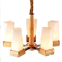 Simple Art belysning Massivt træ Creative Iiving Loftslampe