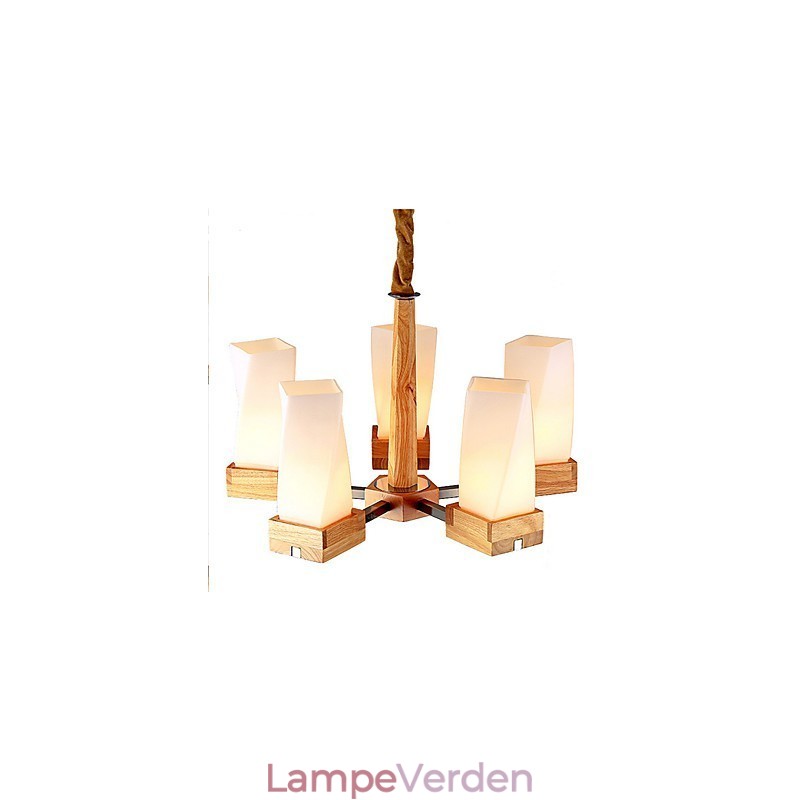 Simple Art belysning Massivt træ Creative Iiving Loftslampe