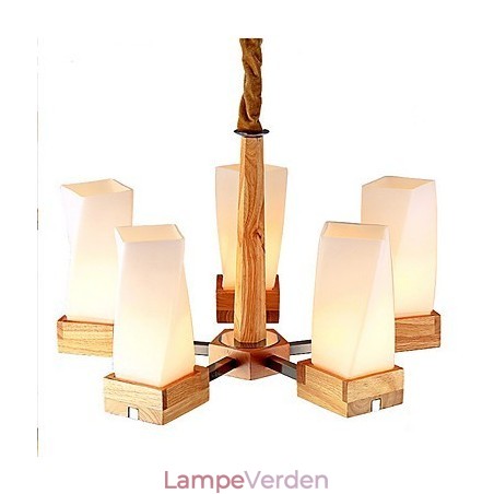 Simple Art belysning Massivt træ Creative Iiving Loftslampe Simple Art belysning Massivt træ Creative Iiving Loftslampe