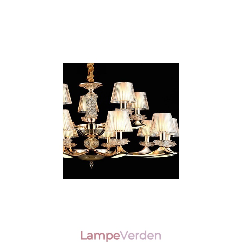 Pendel lys zinklegering funktion til krystal mini stil metal indendørs butikker 15 pærer