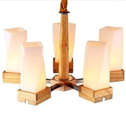 Simple Art belysning Massivt træ Creative Iiving Loftslampe