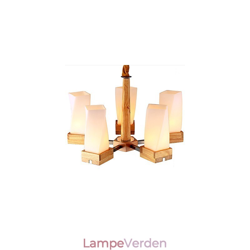 Simple Art belysning Massivt træ Creative Iiving Loftslampe