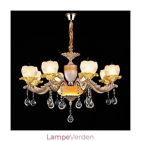 Traditionel klassisk zinklegeringsfunktion til Crystal Mini Style Metal 8 Bulbs lysekrone Traditionel klassisk zinklegeringsfunktion til Crystal Mini Style Metal 8 Bulbs lysekrone