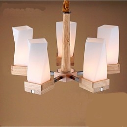 Simple Art belysning Massivt træ Creative Iiving Loftslampe