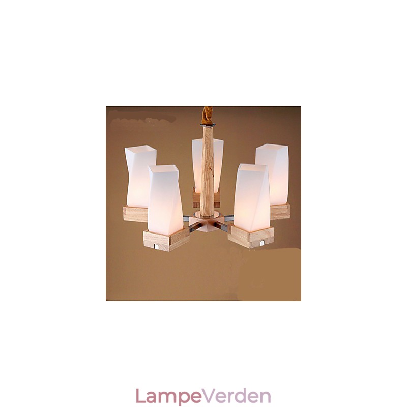 Simple Art belysning Massivt træ Creative Iiving Loftslampe