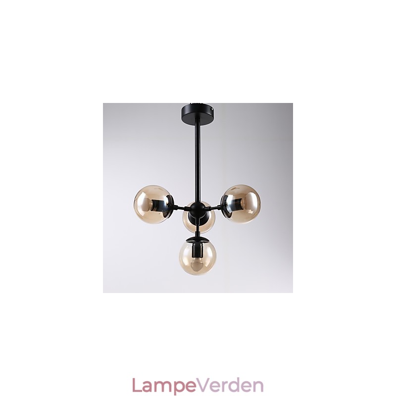 Fire lys post moderne Europa stil Modo metal glas pendel lampe foyeren dekorere industriel lysekrone lampe