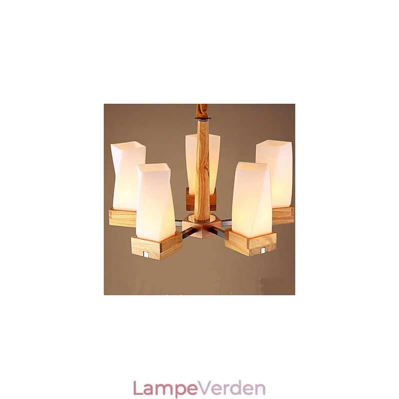 Simple Art belysning Massivt træ Creative Iiving Loftslampe
