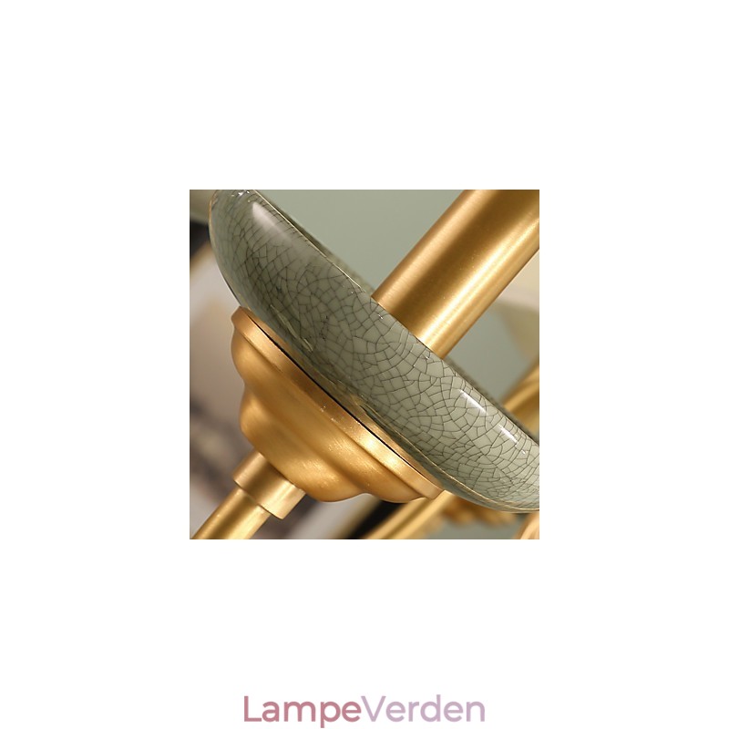 Alle kobber lysekrone Jade dekorative lysekrone OP0