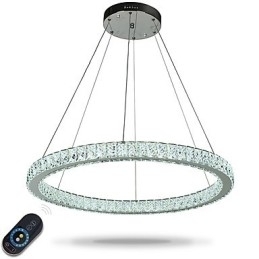 Dæmpbar Ring Loft Pendel Lys Moderne Lysekrone Belysning Indendørs Lys med Fjernbetjening