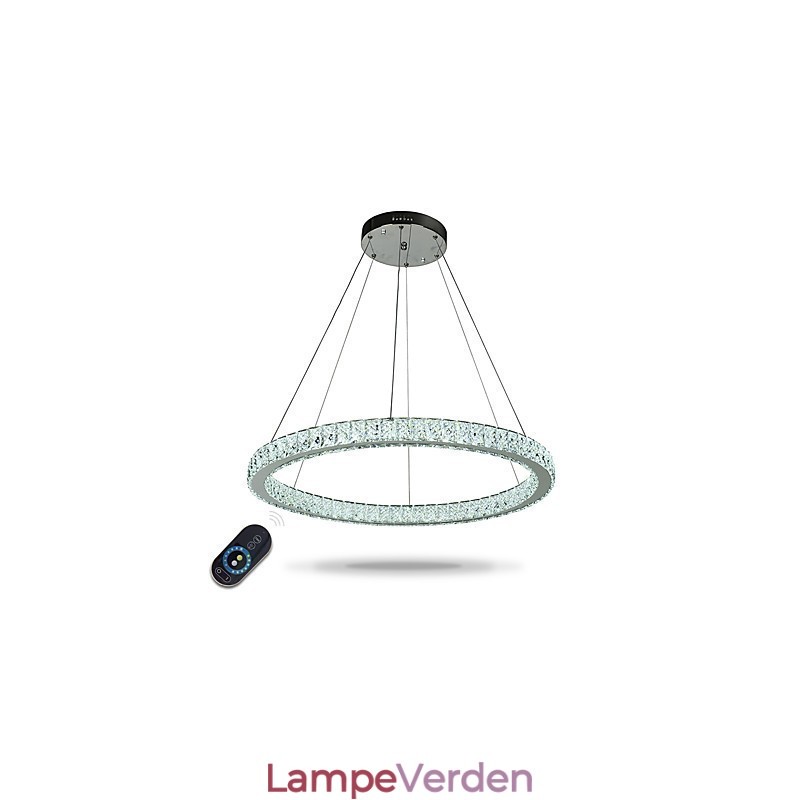 Dæmpbar Ring Loft Pendel Lys Moderne Lysekrone Belysning Indendørs Lys med Fjernbetjening