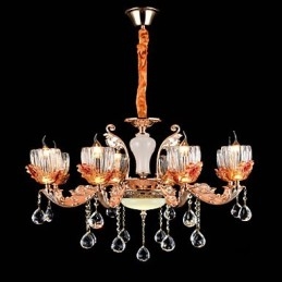 Moderne moderne traditionel klassisk zinklegeringsfunktion til Crystal Mini Style metal pendellampe