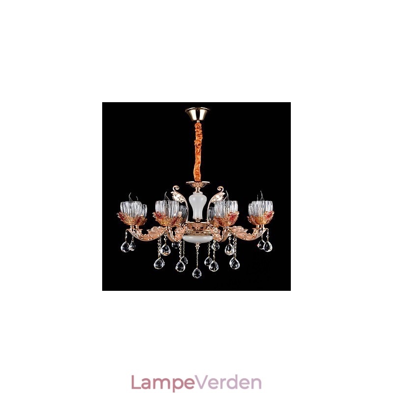 Moderne moderne traditionel klassisk zinklegeringsfunktion til Crystal Mini Style metal pendellampe