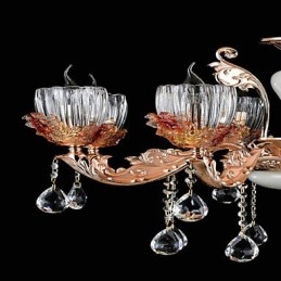 Moderne moderne traditionel klassisk zinklegeringsfunktion til Crystal Mini Style metal pendellampe