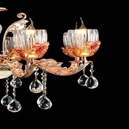 Moderne moderne traditionel klassisk zinklegeringsfunktion til Crystal Mini Style metal pendellampe