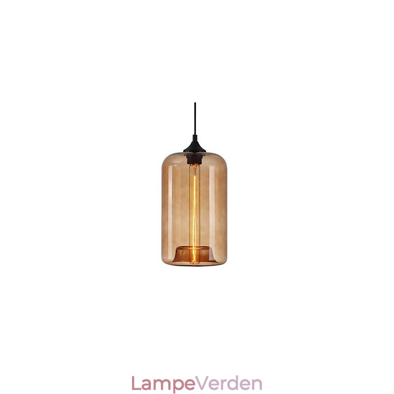 Flaskedesign vedhæng 1 lys minimalistisk jernmaleri