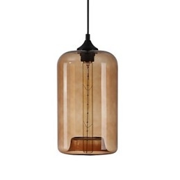 Flaskedesign vedhæng 1 lys minimalistisk jernmaleri
