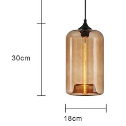Flaskedesign vedhæng 1 lys minimalistisk jernmaleri