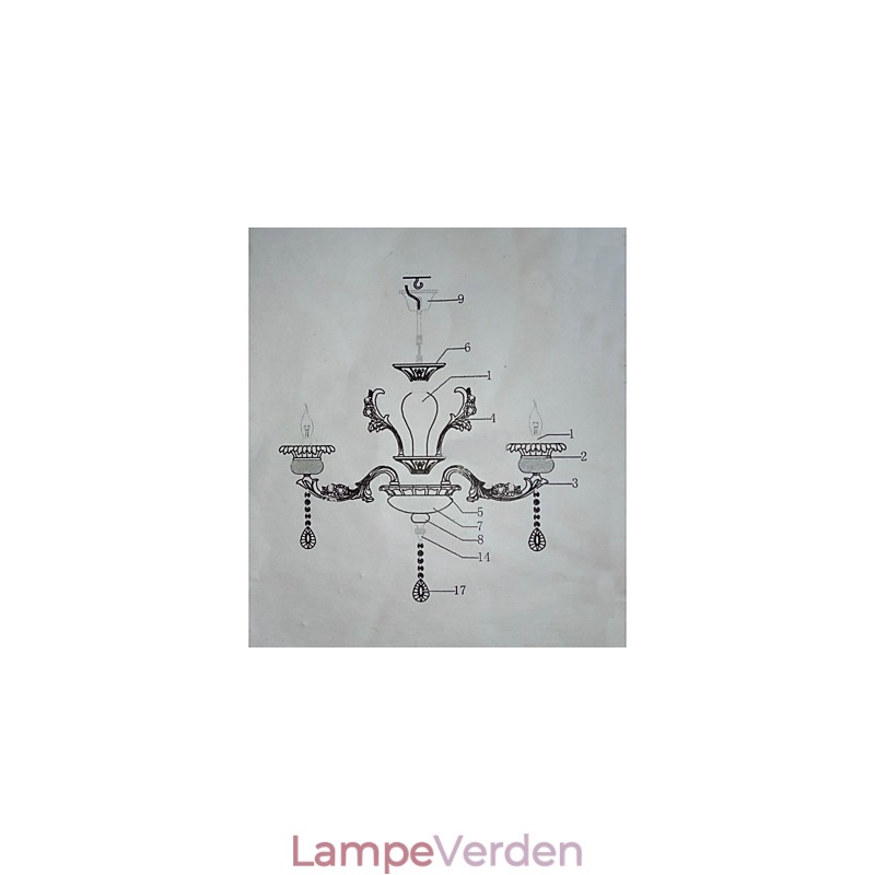 Retro Chrome-funktion til designers metal pendel