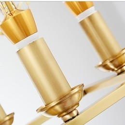 Moderne moderne messingfunktion til designere metallysekrone