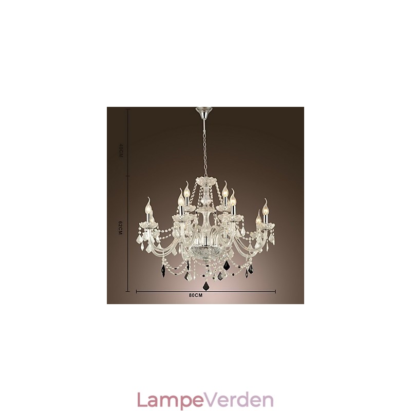 Moderne Contemporary Others-funktion til krystalglaslysekrone