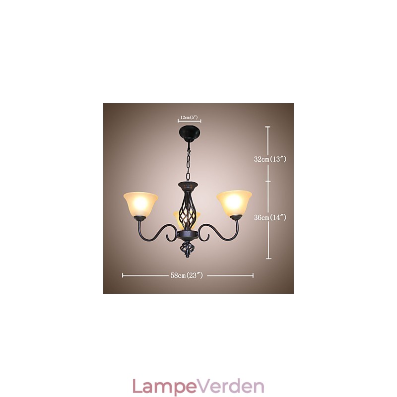 Traditionel Klassisk Rustik Lodge Vintage Retro Country Andet Funktion til Mini Style Designere Metal lysekrone