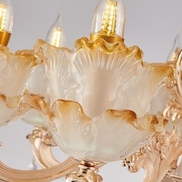 Europæisk stil atmosfære zinklegering Crystal Home lysekrone