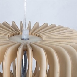 Vintage tre-lags kage lysekrone i træ